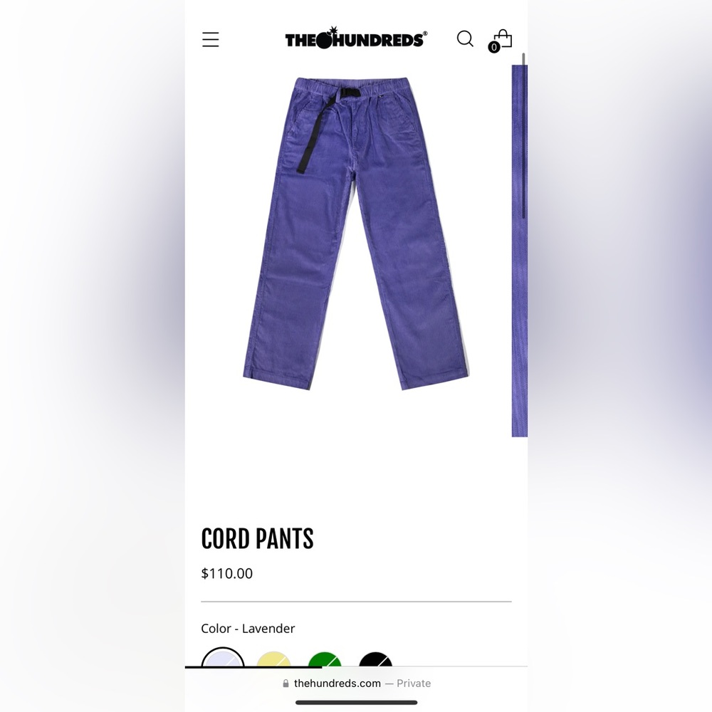 The Hundreds Cord Pants